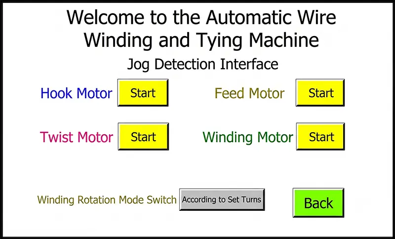 Manual de Operación de Pantalla Táctil para Máquina Automática de Enrollado y Atado de Cables Serie JW-CRT