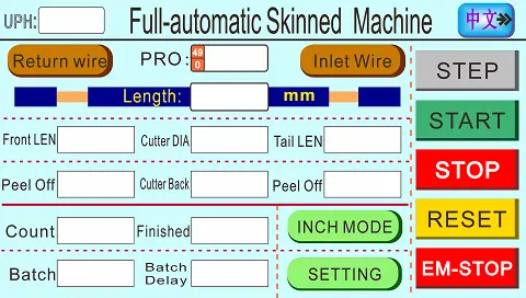 Manual de Operación de la Máquina Pequeña de Pantalla Táctil Cuadrada para Pelar Alambres Inteligente | Guía de la Máquina Multifuncional para Cortar y Pelar Cables
