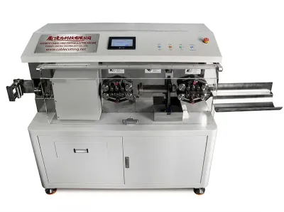 Máquina Automática de Corte y Pelado de Cable Coaxial WPM-9935