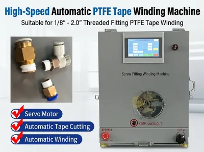 Máquina Automática Envolvedora de Cinta PTFE para Sellado de Roscas WPM-1308
