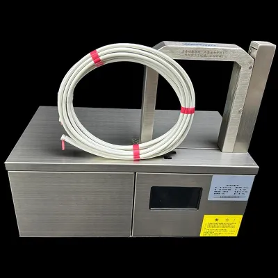 Máquina de Flejado de Bobina de Cable con Cinta Plástica OPP JW-1216 - Máquina de Bobinado y Atado de Cables