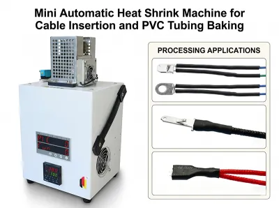 Mini Máquina Automática de Termorretráctil para Inserción de Cables y Horneado de Tubos de PVC JW-HST-05B Thumb
