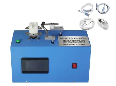 Máquina Automática de Bobinado y Empaque para Cables USB WPM-2024B Thumb