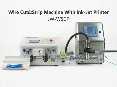 Máquina de Corte y Pelado de Alambre con Impresora de Inyección de Tinta JW-WSCP Thumb