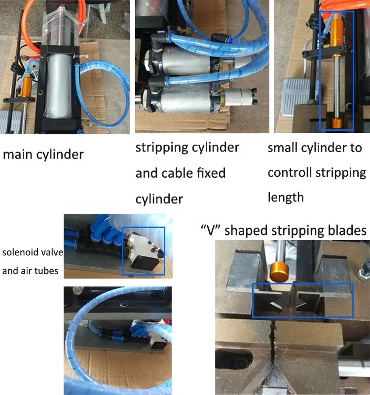 Máquina peladora de alambre manual,Máquina peladora de alambre neumática,Pelacables