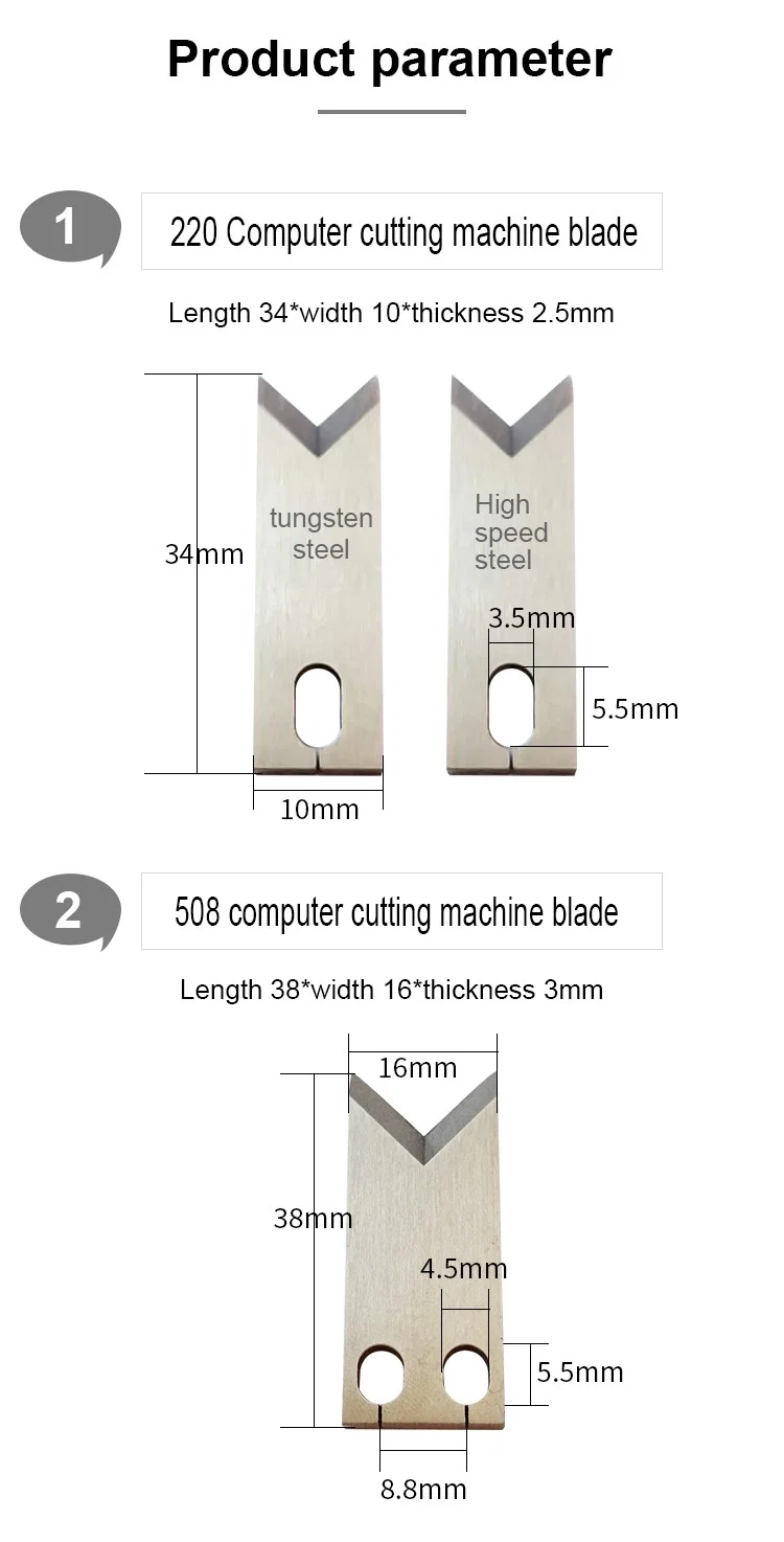  Cuchilla de precisión para máquina peladora de alambre máquina cortadora de cables, cuchilla Otp, cuchilla peladora, cuchilla de máquina cortadora de alambre