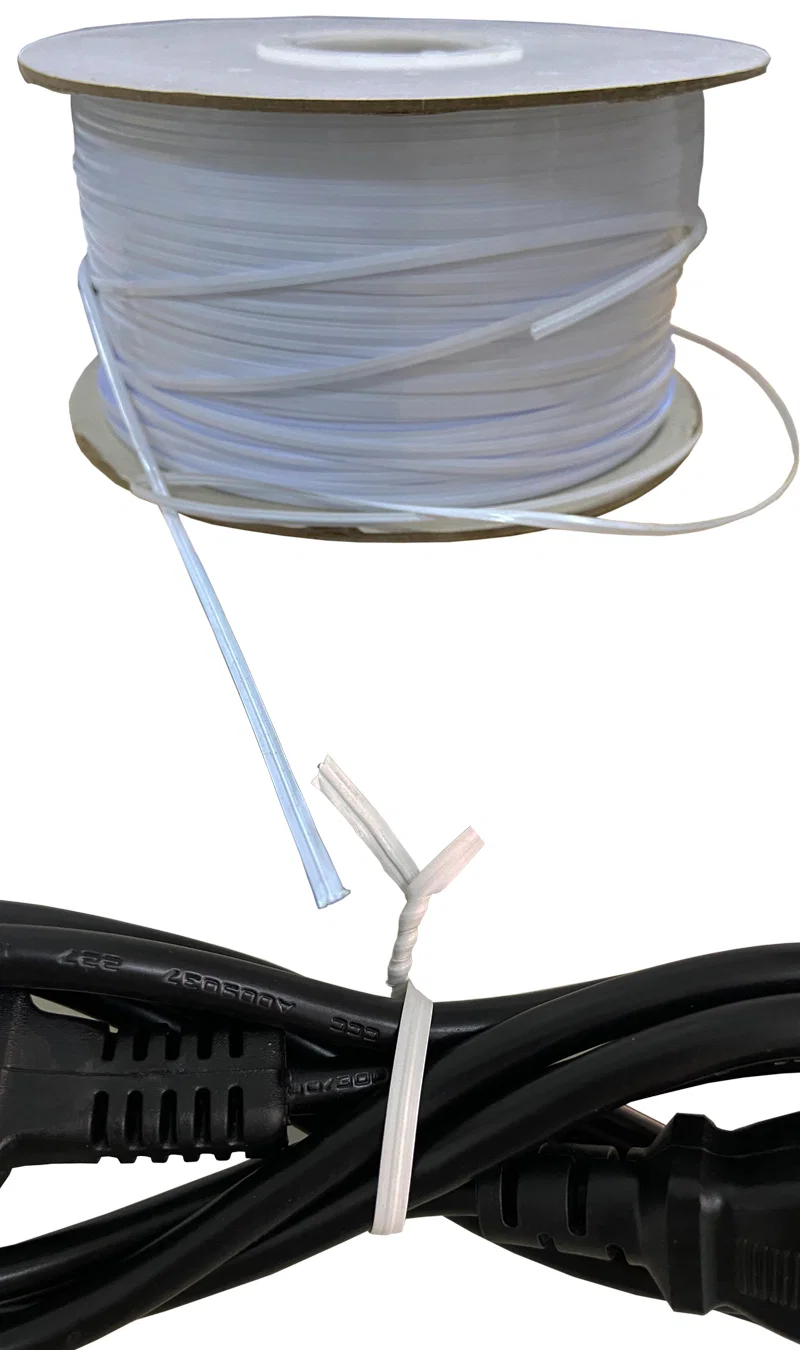 Corbata de torsión de color blanco / negro, alambre para máquina de amarre de bobinado de alambre