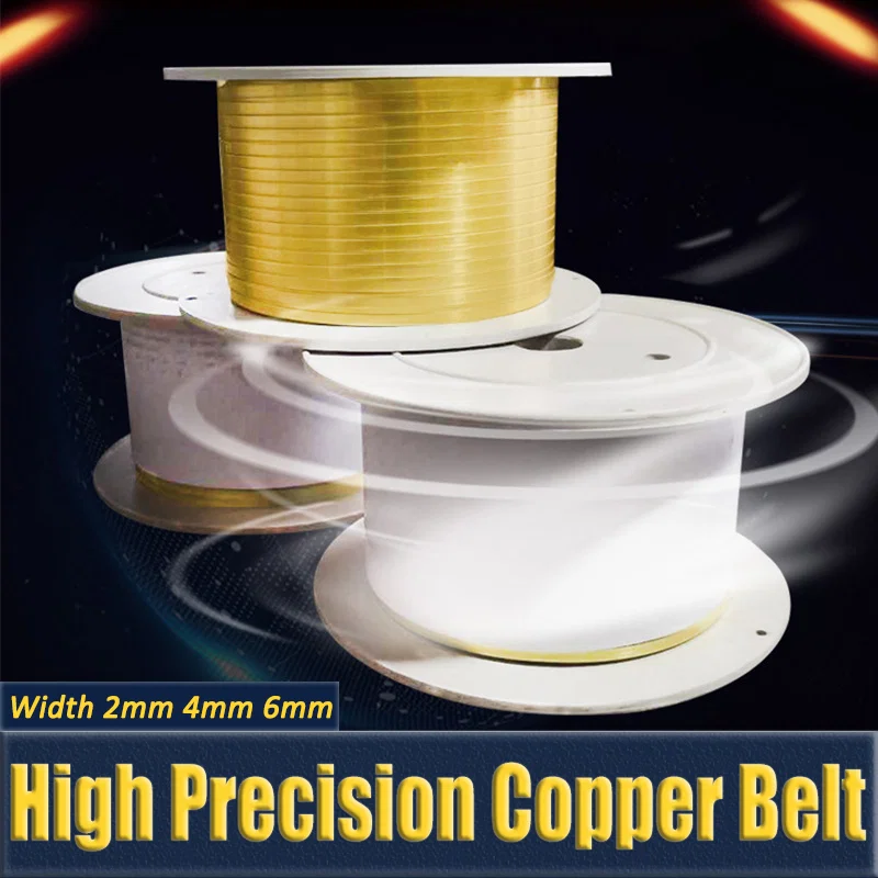 Cinta de cobre para máquina de empalme, correa de cobre para máquina de unión de conexión de cables, tiras de cobre prensado de engarce H65 latón 