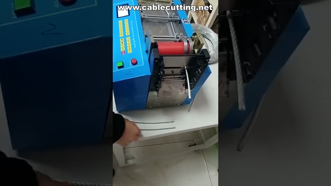 Máquina de Corte para Papel, Tubo Termorretráctil y Alambres | Cortadora Automática de Precisión