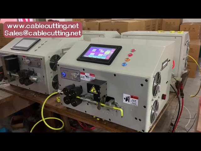 Máquina Automática de Pelado y Doblado de Cables 650W Doble Cabezal con Pantalla Táctil de 7 Pulgadas Actualizada