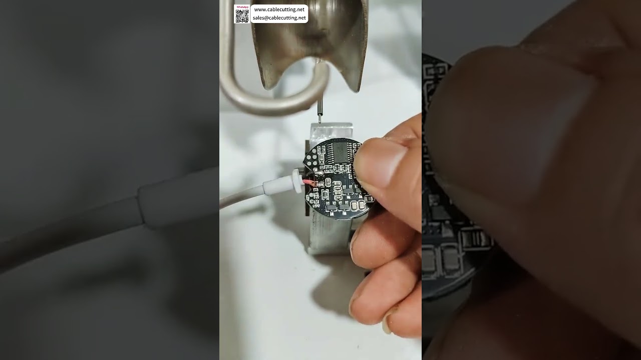 Máquina de soldadura semiautomática para cargadores inalámbricos, soldadura de bobinas electrónicas de alta precisión