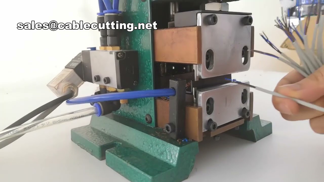 Máquina Peladora de Cables Neumática Vertical | Pelacables Industrial de Alto Rendimiento