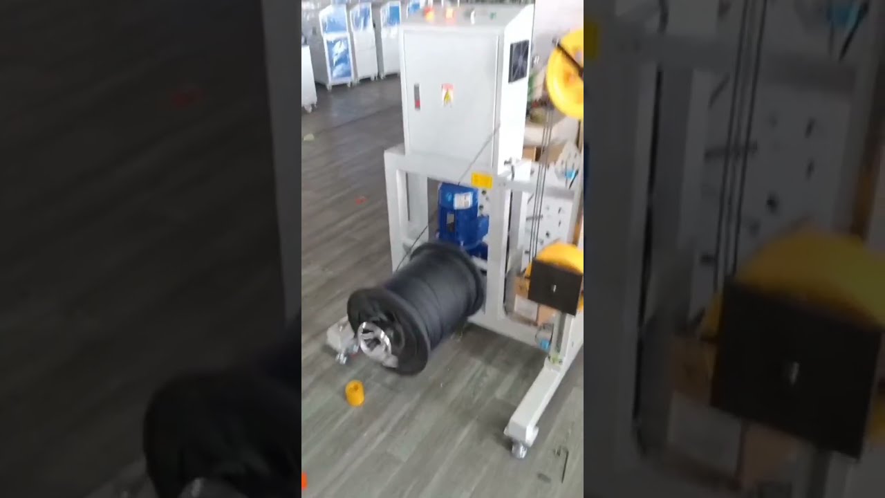 Máquina Eléctrica para Contar, Travesar, Cortar y Bobinar Cables y Alambres | Fábrica Automatizada