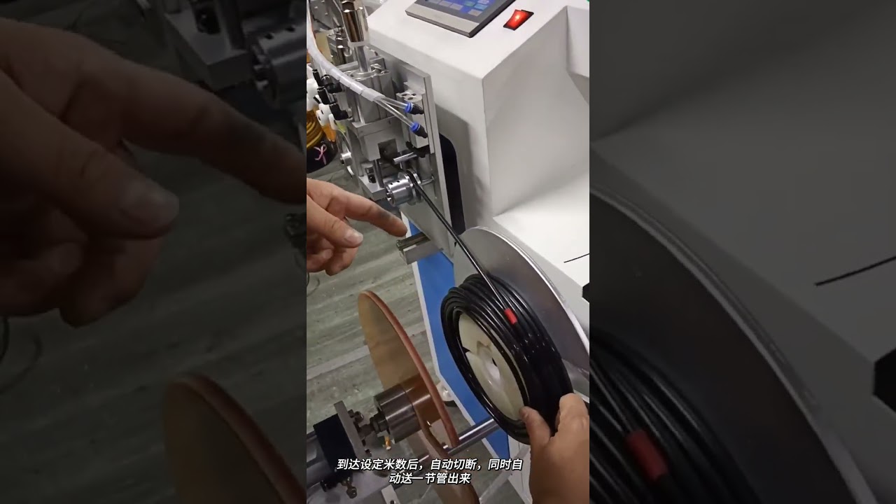 Máquina Automática de Medición, Clasificación, Corte y Bobinado de Tubería de Riego por Goteo | Ahorro de Mano de Obra #fábrica