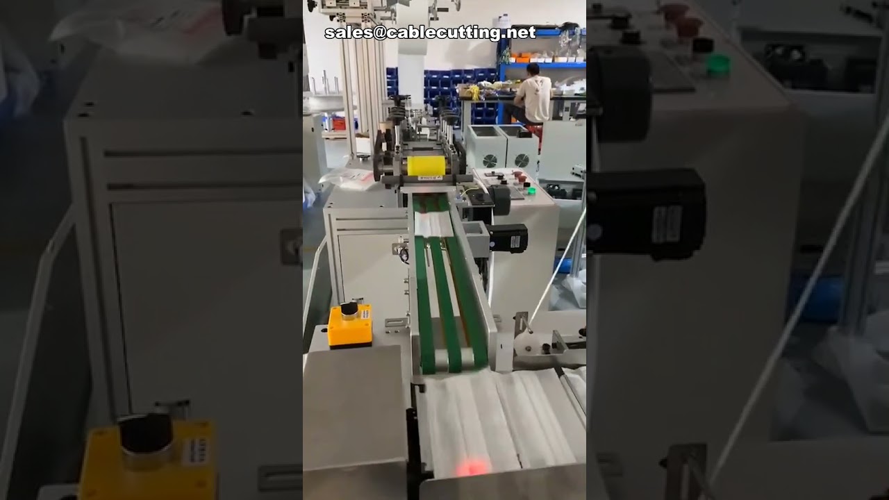 Línea de producción totalmente automática One Drag Two para mascarillas planas desechables