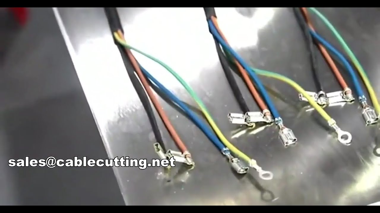 Máquina crimpadora de cables totalmente automática WPM-555 para terminales de diferentes longitudes