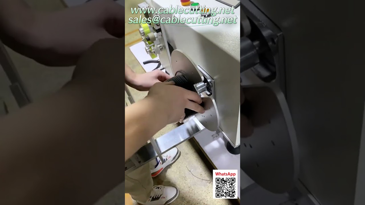 Máquina Automática de Medición y Bobinado de Cables HDMI | Enrollado y Carrete de Precisión