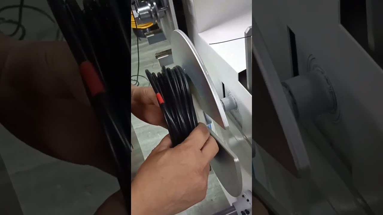 Máquina automática integrada: medición, conteo, clasificación, corte, bobinado y enrollado de cables #automoción