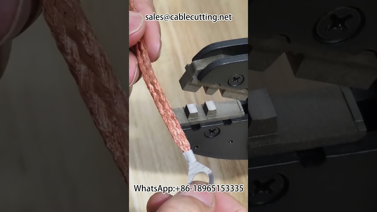 Máquina eléctrica de crimpado de terminales para cables de 0.25 a 16 mm²