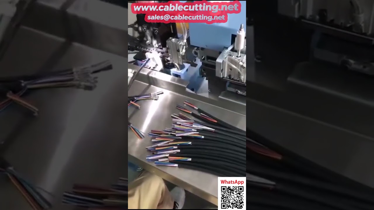 Peladora y Crimpadora Automática de Cable Multinúcleo - 20 Núcleos | Máquina de Alto Rendimiento