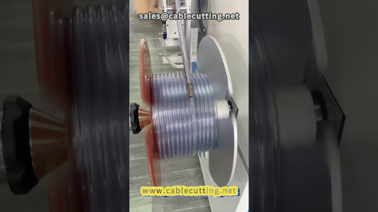 Enrolladora Medidora de Manguera PVC de 8 Estaciones | Bobinadora para Tubería PE y Fuelles