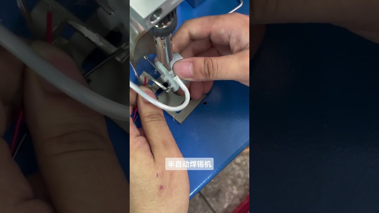 Máquina de soldadura automática para prototipos ① #máquina #pelacables #fábrica