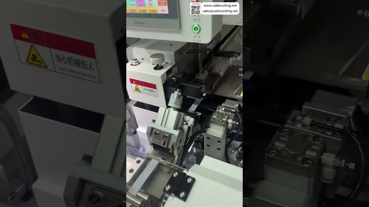 Máquina de cinta plana automática de doble cabezal lista para envío - Versión corta