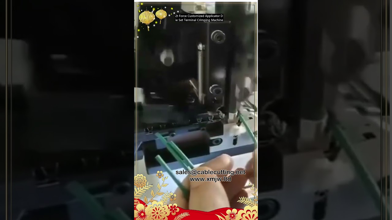 Máquina de Crimpado de Terminales con Fuerza de 2 Toneladas y Juego de Matrices Personalizadas