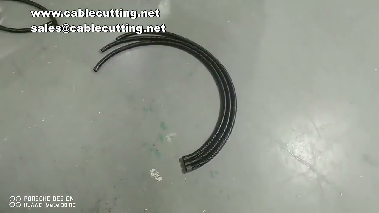 Máquina cortadora de tubos fuelles, mangueras de agua y tuberías de PVC y caucho | Corte preciso y automático