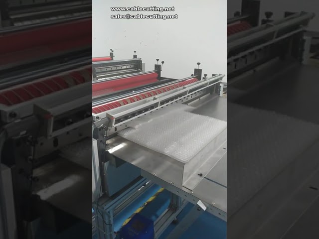Máquina cortadora de film de burbujas automática | Corte preciso para embalaje industrial