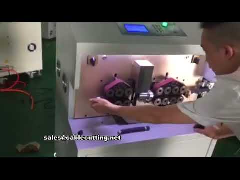 Máquina automática de corte y pelado de cables cuadrados grandes con control por computadora