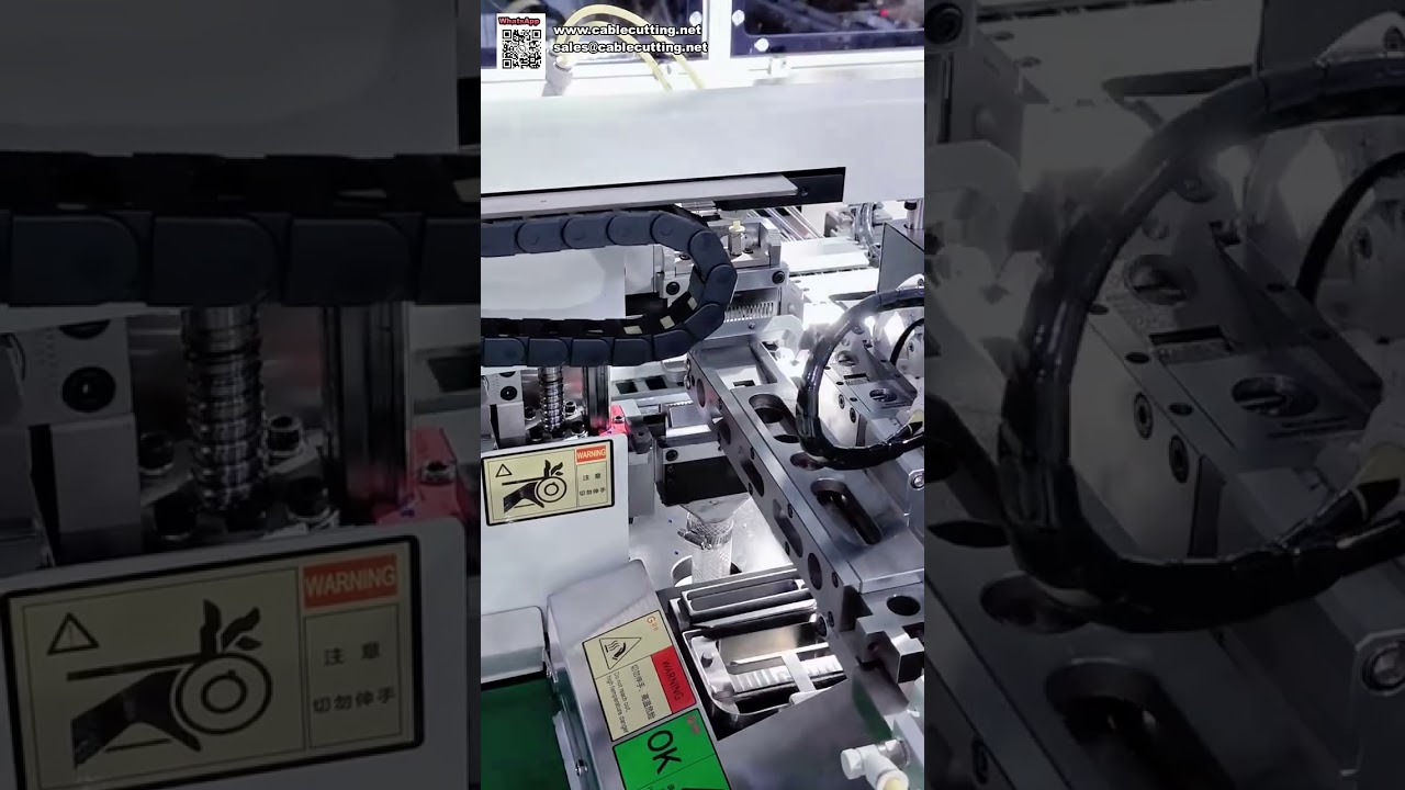 Máquina totalmente automática multifunción para crimpado de terminales, inserción de conectores y estañado de cables