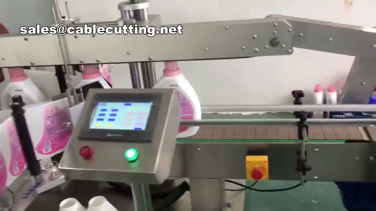 Máquina Etiquetadora Manual para Botellas Cuadradas y Latas de Aluminio - Etiquetado Completo