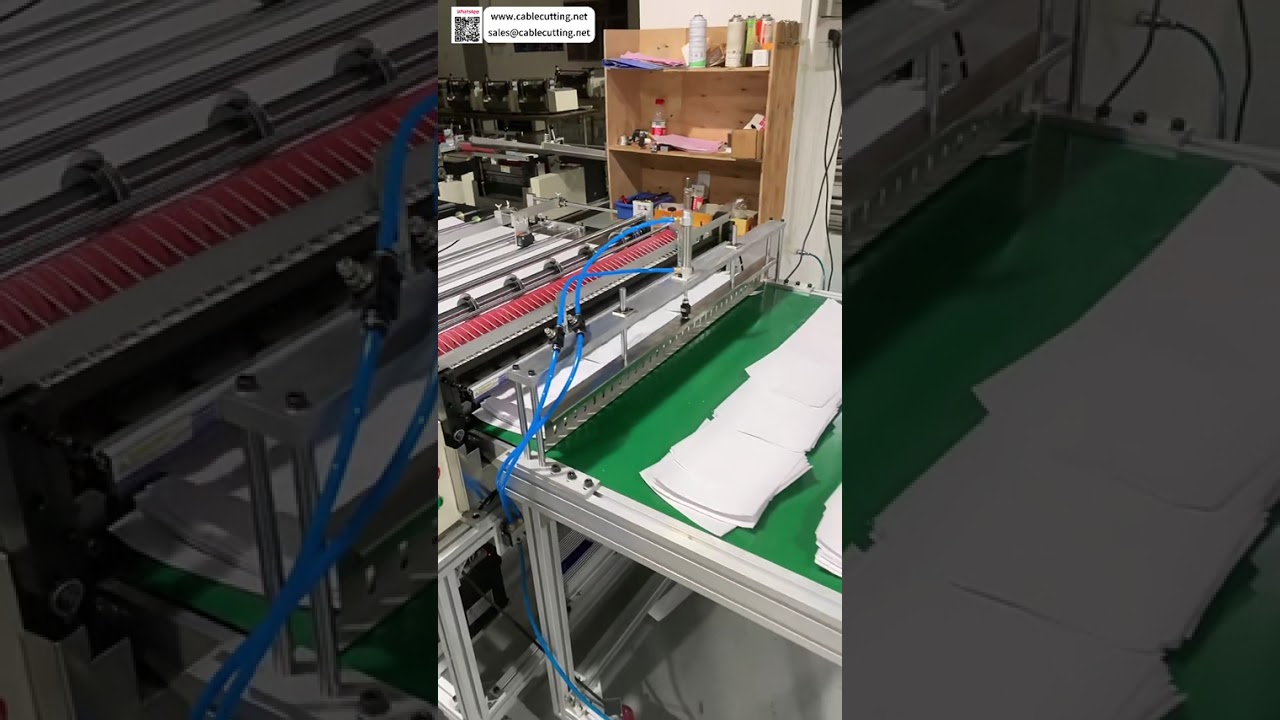 Máquina de Corte Longitudinal y Transversal con Cinta Transportadora: Equipo de Configuración Rápida para Operaciones Industriales