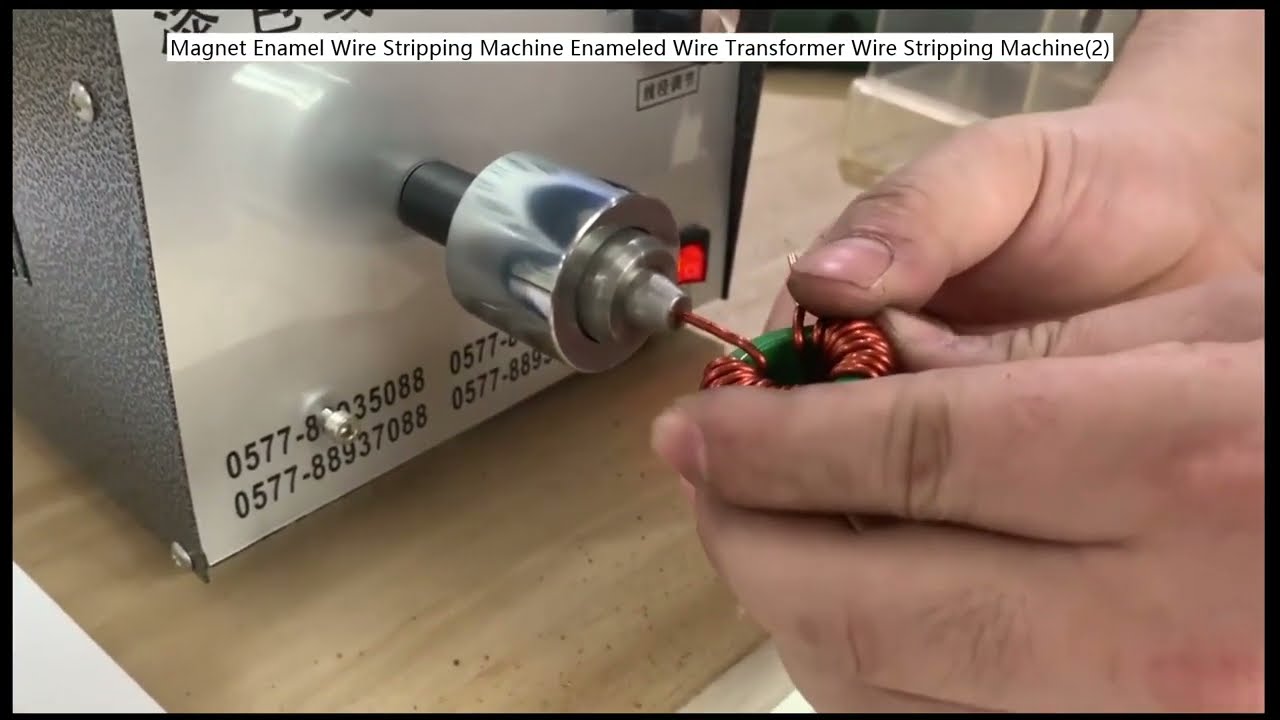 Máquina Peladora de Alambre Esmaltado Magnético | Pelacables Eficiente para Transformadores