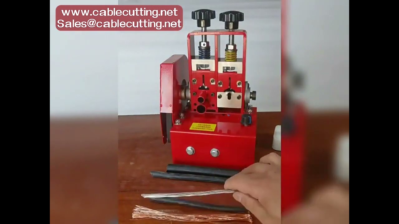 Máquina Pelacables Eléctrica Mini con Taladro y Manivela – 1–18 mm – Cuchilla para Cobre