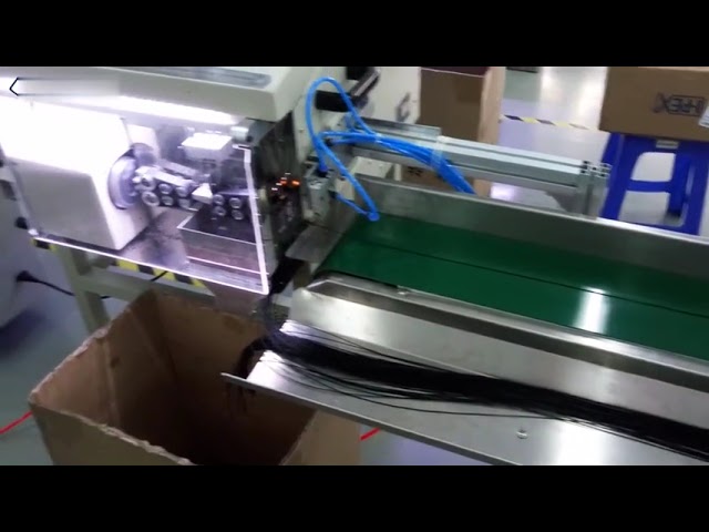 Máquina Prealimentadora de Cable Coaxial sin Tensión - Automatización Eficiente