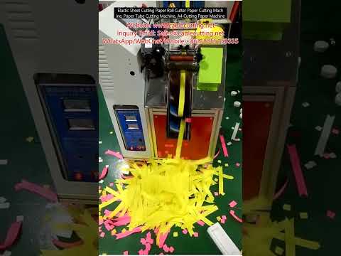 Máquina Cortadora de Papel en Rollo y Tubos | Cortadora de Láminas Elásticas y Papel A4