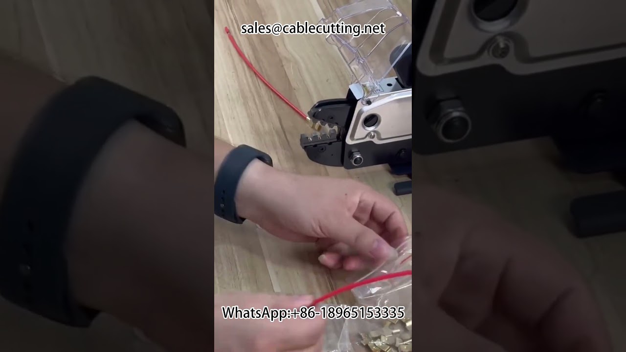 Máquina neumática de crimpado de terminales para cables | Automatización de arneses y bricolaje