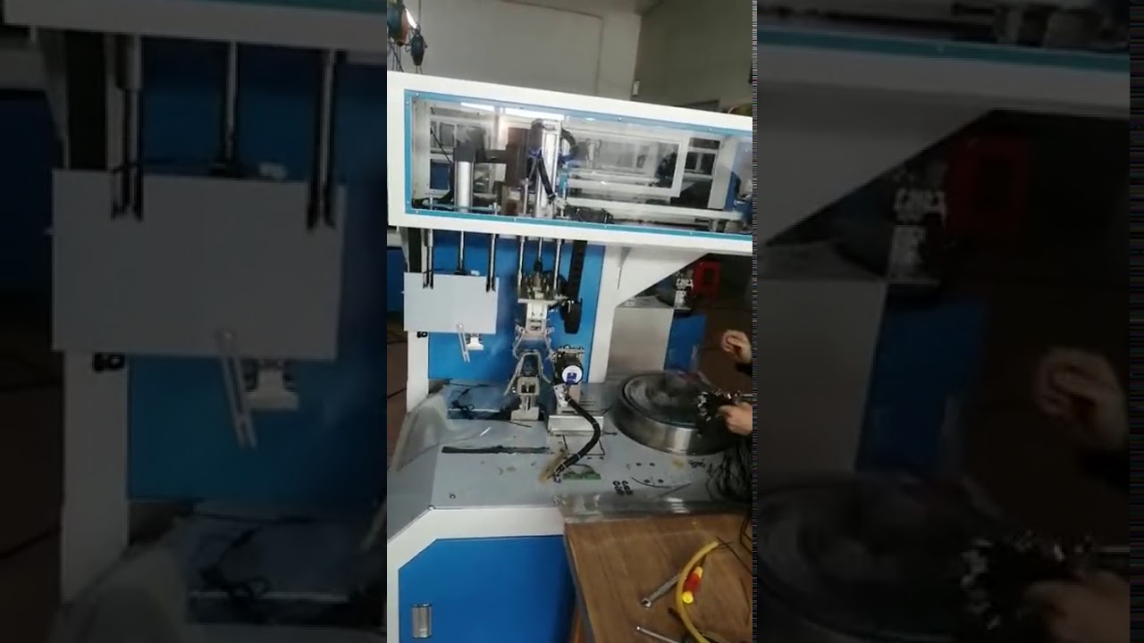 Máquina Automática de Atado de Cables y Enrollado de Bridas WPM 81M - Eficiencia Industrial