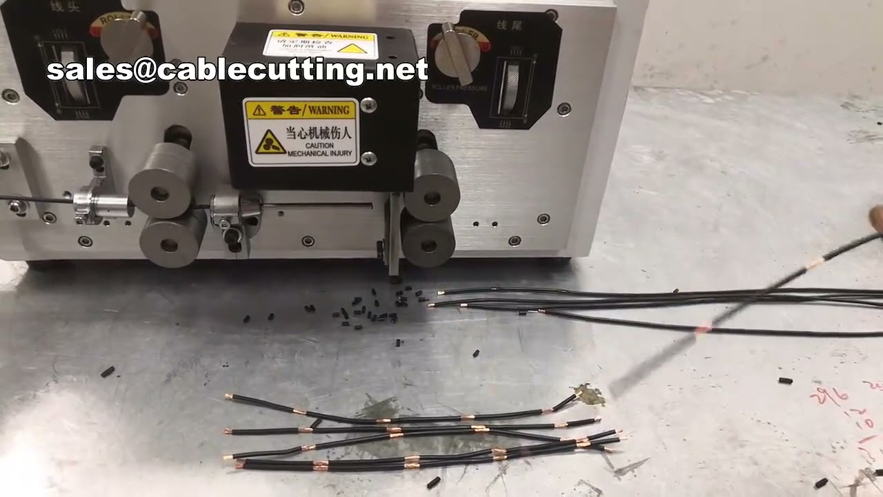 Máquina de Corte y Pelado de Alambre Tipo Vaina | Cortadora y Crimpadora de Cable Industrial