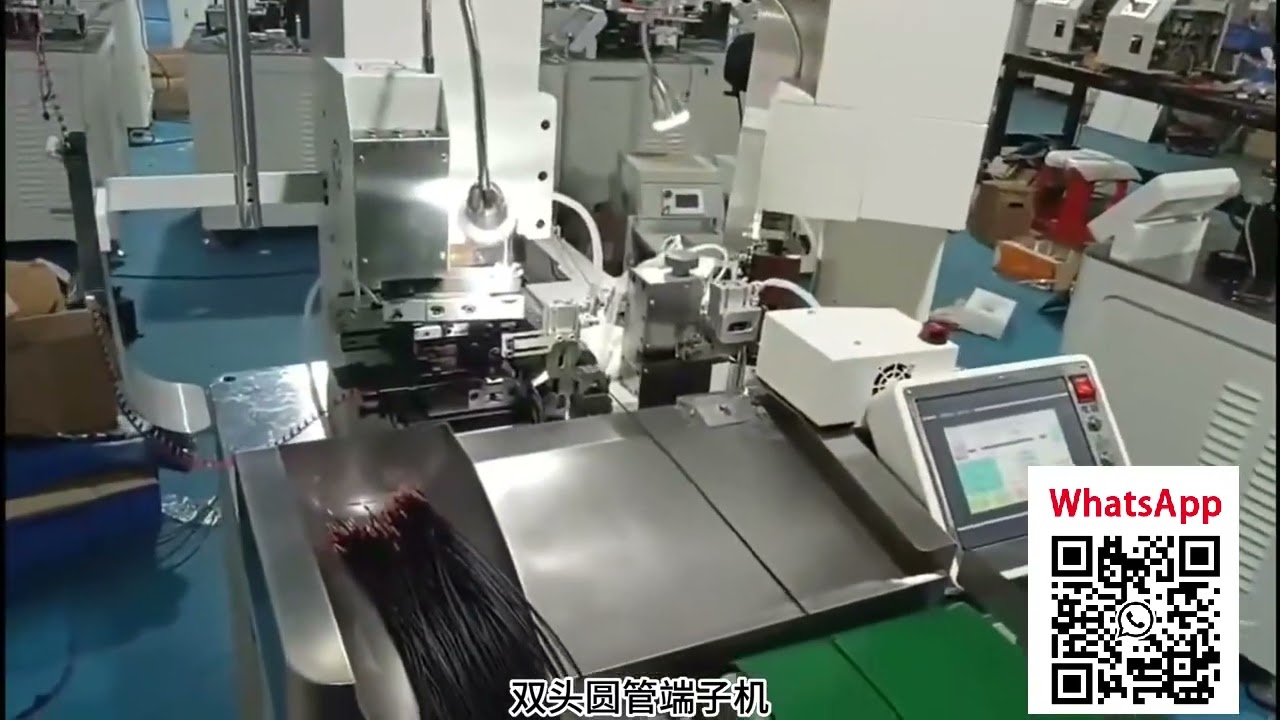 Máquina de Crimpado de Terminales de Barril Cerrado Redondo de Doble Cabezal para Taller