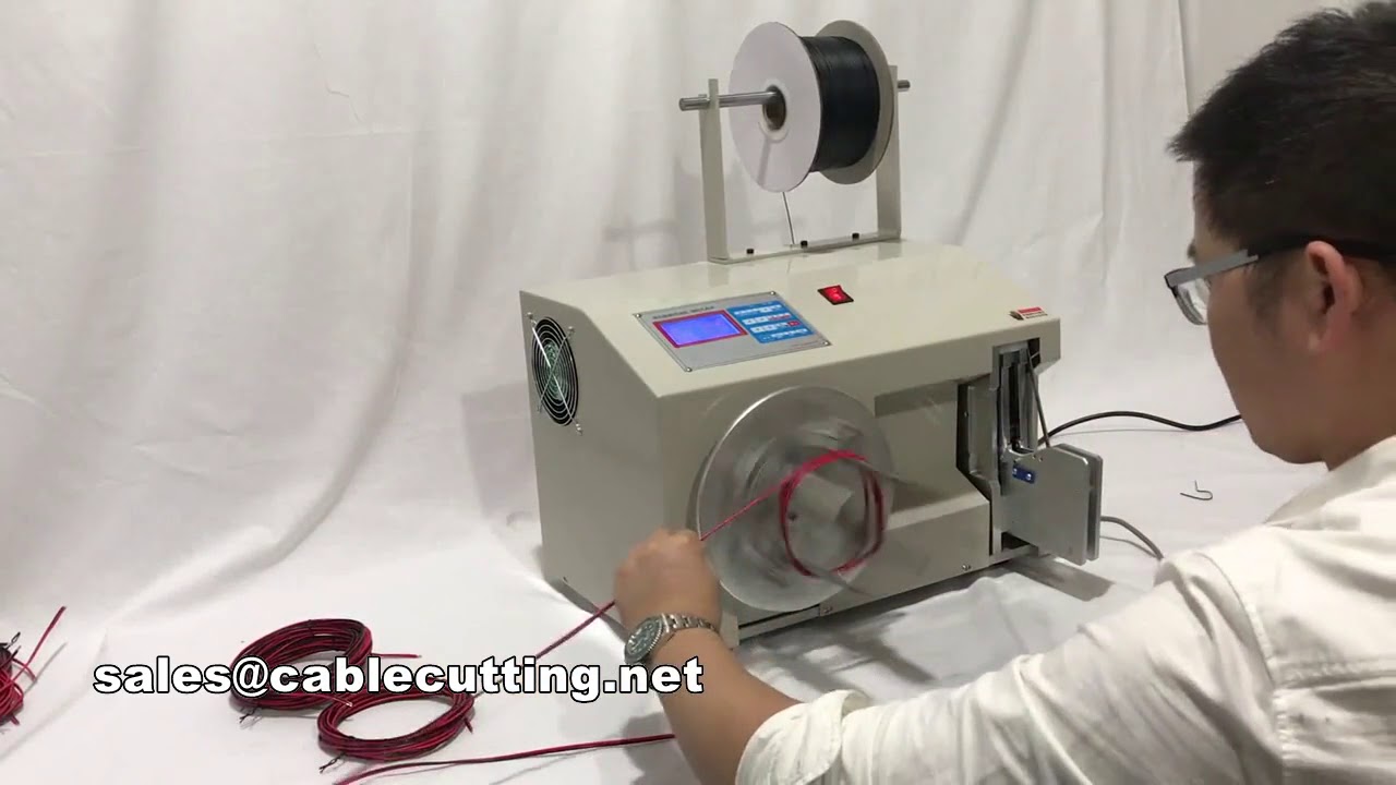 Máquina automática de bobinado y empaquetado de alambre