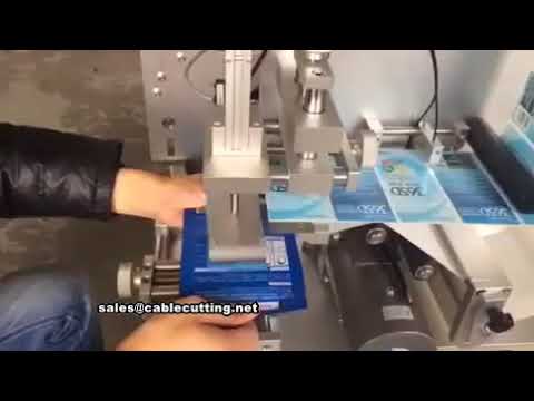 Máquina etiquetadora manual para bolsas y sobres de plástico planos
