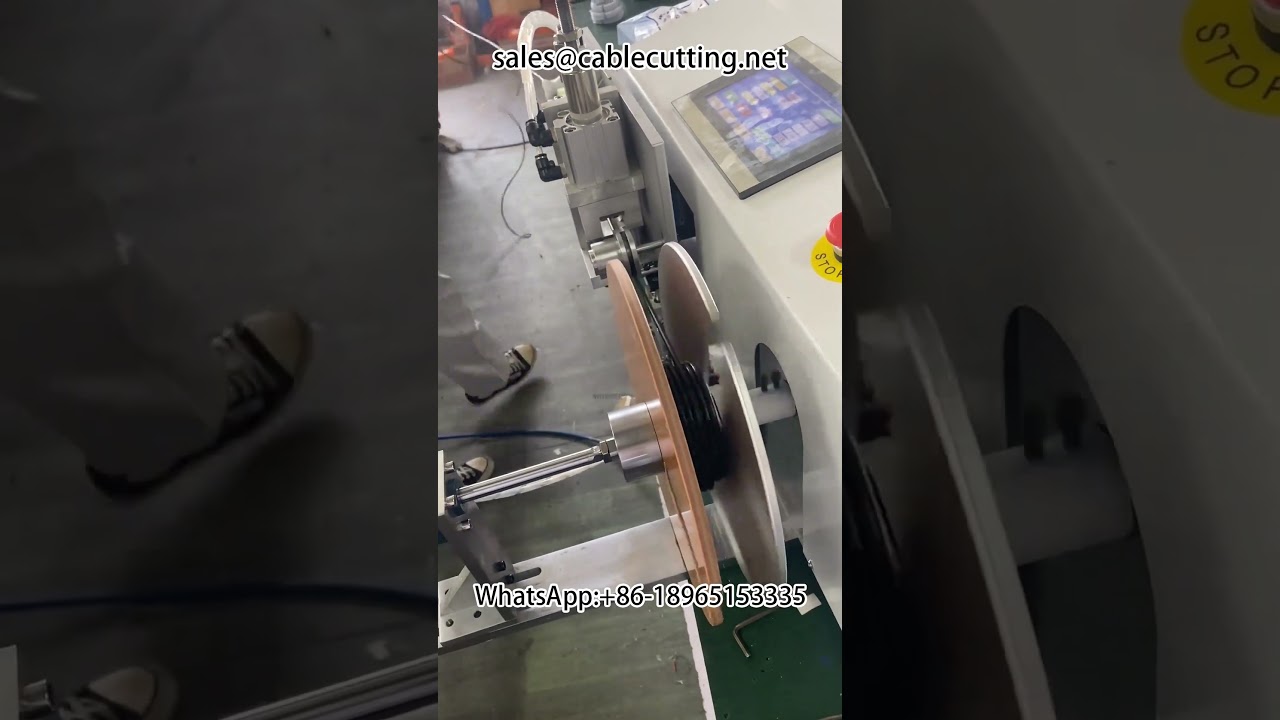 Máquina automática para conteo, posicionamiento, corte, bobinado y atado de metros #bobinadora de metros automática