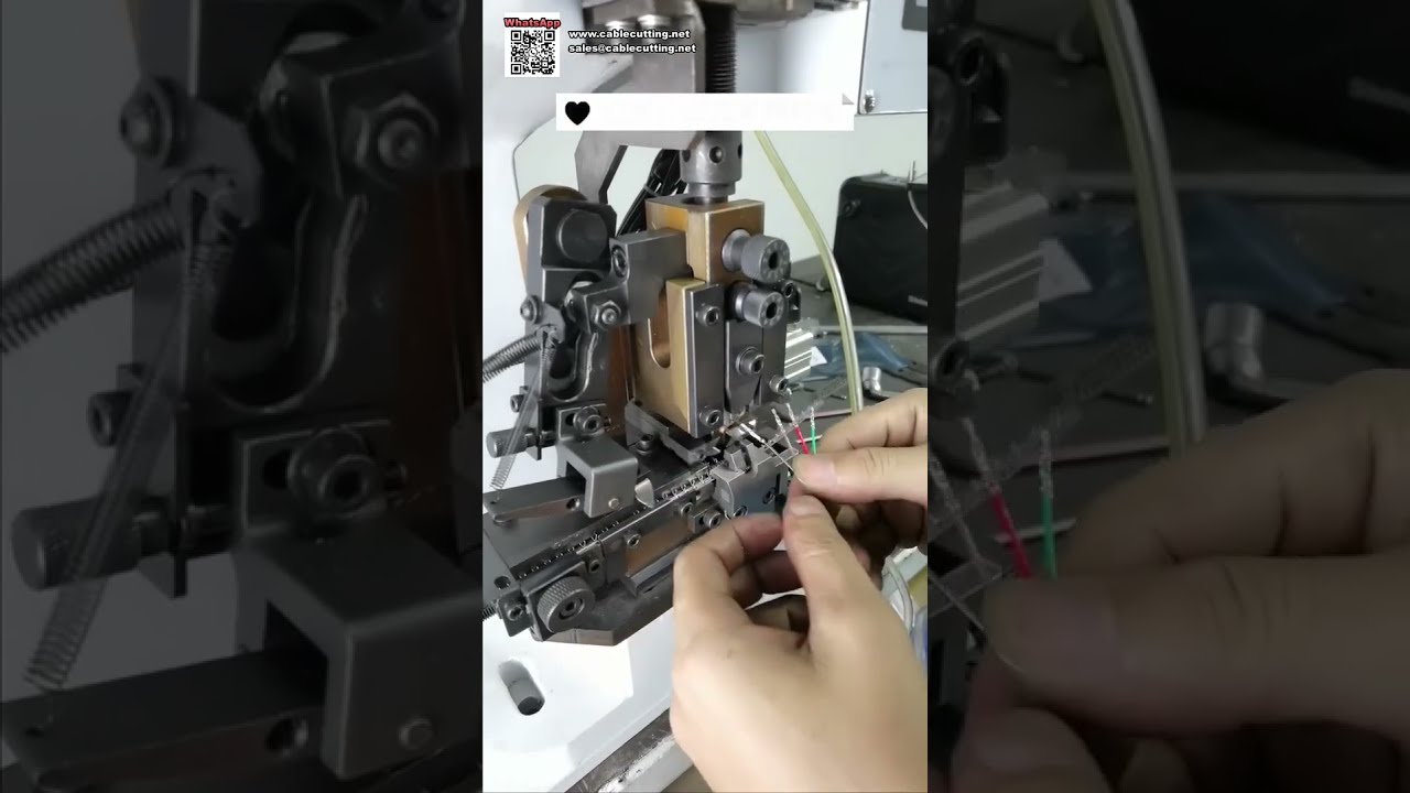 Máquina horizontal de pelado y engaste para terminales Dupont — Procesamiento de cable 2 en 1