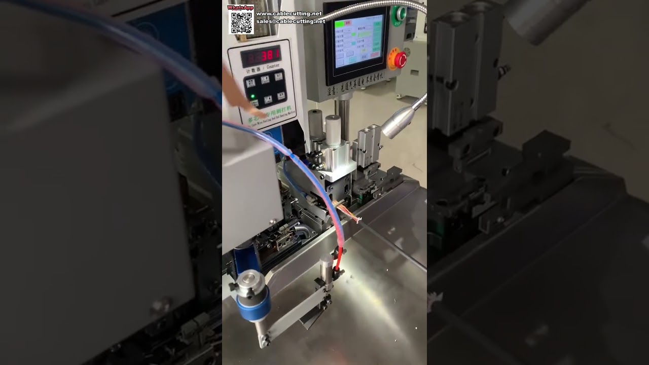 Máquina multifunción de pelado y crimpado de cable multipolar — alta eficiencia de procesado