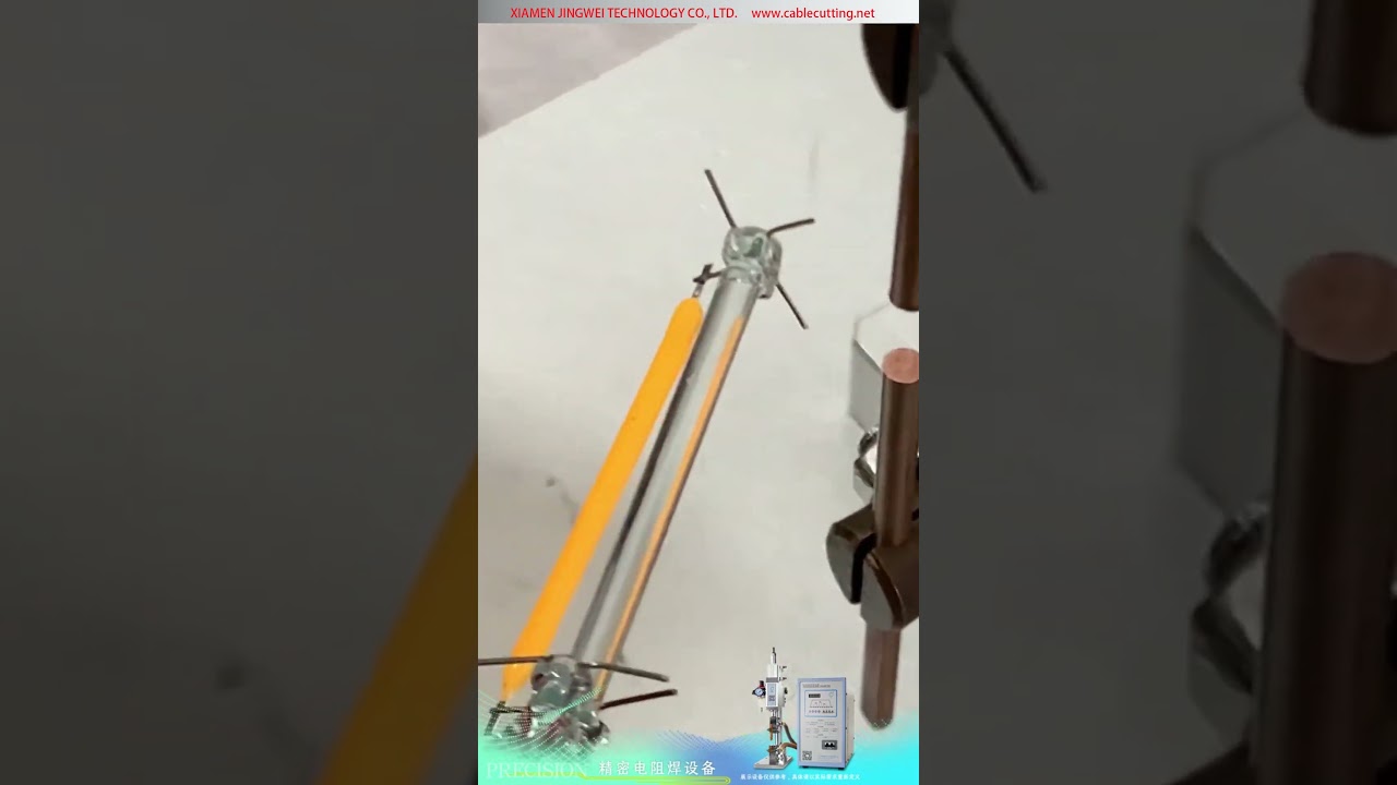 Soldadora de puntos DC con inversor — microsoldadura de hilos de filamento de tungsteno LED