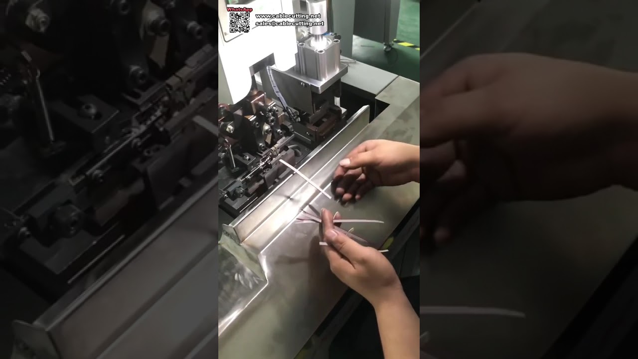 Máquina de crimpado de cable plano — separar, pelar y prensar en una sola máquina