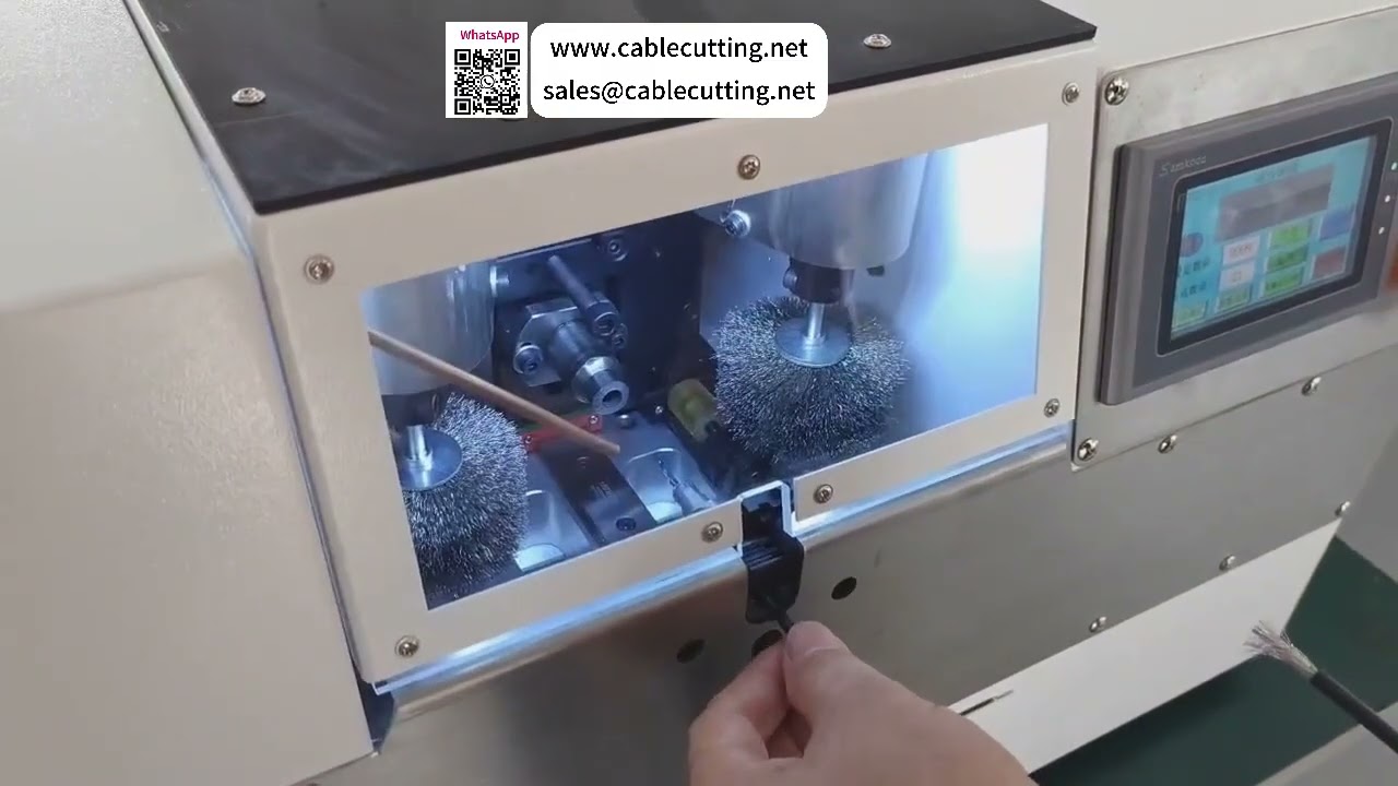 Máquina automática de corte de cable trenzado — compatible con el envolvimiento de lámina de cobre